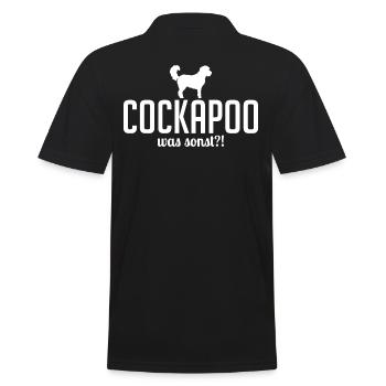 Cockapoo was sonst Hundespruch Hunde Wilsigns - Männer Poloshirt - Schwarz - Hinten - Kai (181cm)