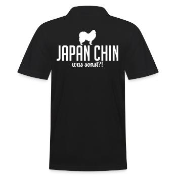 Japan Chin was sonst Hundespruch Hunde Wilsigns - Männer Poloshirt - Schwarz - Hinten - Kai (181cm)