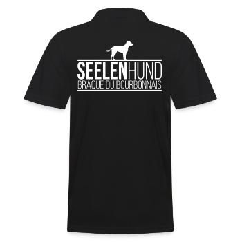 Braque du Bourbonnais Seelenhund Hunde Wilsigns - Männer Poloshirt - Schwarz - Hinten - Kai (181cm)
