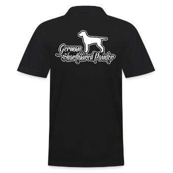 German Shorthaired Pointer Jagdhunde Hund Wilsigns - Männer Poloshirt - Schwarz - Hinten - Kai (181cm)