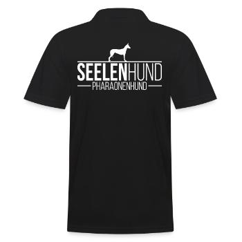 Pharaonenhund Seelenhund Hunde Hund Wilsigns - Männer Poloshirt - Schwarz - Hinten - Kai (181cm)