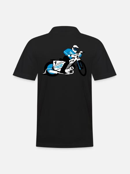 speedway - Männer Poloshirt - Schwarz