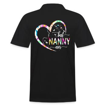 Beste Nanny Aller Zeiten Für Großmutter Oma - Männer Poloshirt - Schwarz - Hinten - Kai (181cm)