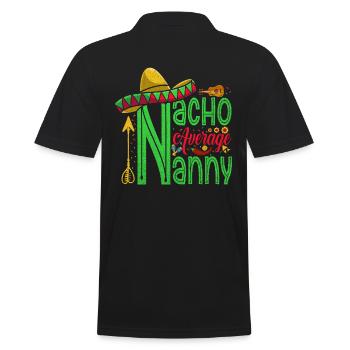 Nacho, Durchschnittliches Kindermädchen Für - Männer Poloshirt - Schwarz - Hinten - Kai (181cm)