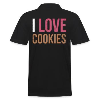 J’adore les biscuits pour les boulangers ou les amateurs de pâtisserie - Polo Homme - noir - Dos - Kai (181cm)