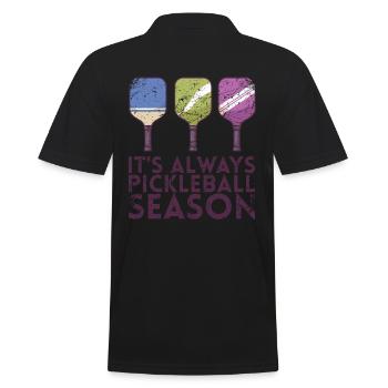 C’est toujours la saison du pickleball pour le pickleball - Polo Homme - noir - Dos - Kai (181cm)