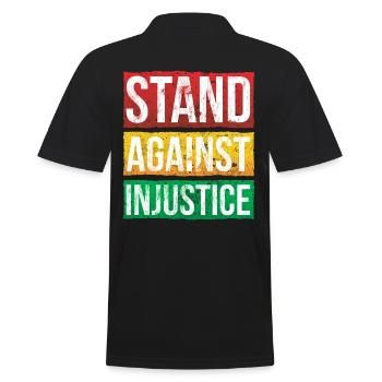 S’opposer à l’injustice pour Pride African - Polo Homme - noir - Dos - Kai (181cm)