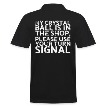 Meine Kristallkugel Ist Im Laden, Bitte Für Muskel - Männer Poloshirt - Schwarz - Hinten - Kai (181cm)