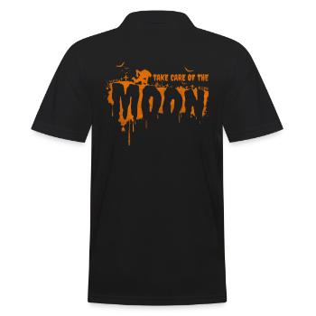 Prenez soin de la conception de la lune pour les fans de Wolves - Polo Homme - noir - Dos - Kai (181cm)