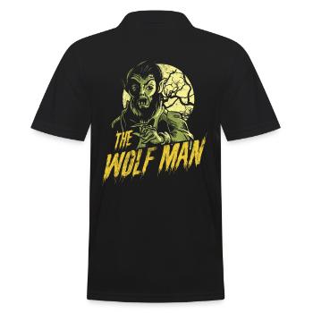 La conception de Wolf Man pour les films de loups-garous et les loups - Polo Homme - noir - Dos - Kai (181cm)