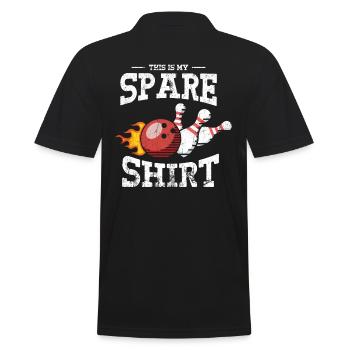 Bowl Design Bowling Player Sport Für Bowler - Männer Poloshirt - Schwarz - Hinten - Kai (181cm)