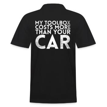 My Toolbox coûte plus cher que la conception de votre voiture pour - Polo Homme - noir - Dos - Kai (181cm)