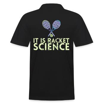 C’est la conception de la science de la raquette pour les joueurs de tennis - Polo Homme - noir - Dos - Kai (181cm)