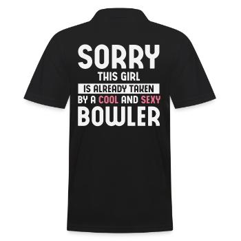 Bowl Design Bowling Player Sport Pour les Bowlers - Polo Homme - noir - Dos - Kai (181cm)