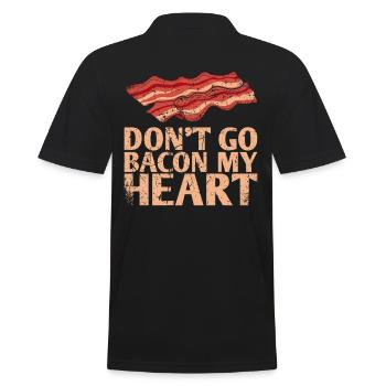 Don’t Go Bacon My Heart Marriage Design Pour Le - Polo Homme - noir - Dos - Kai (181cm)