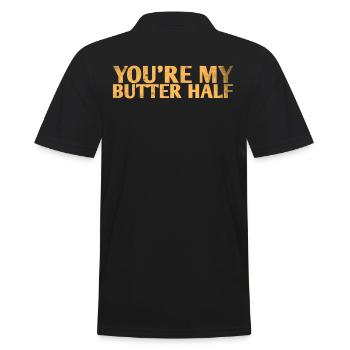 Tu es mon design de mariage à moitié beurre pour le - Polo Homme - noir - Dos - Kai (181cm)