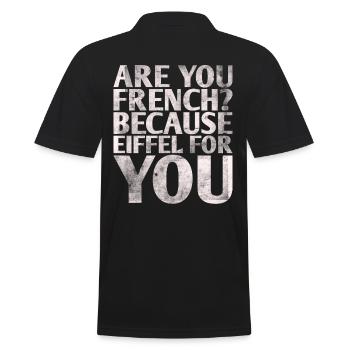 Sind Sie Franzose, Weil Eiffel Für Sie Design Für - Männer Poloshirt - Schwarz - Hinten - Kai (181cm)