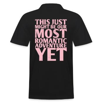 This Could Be Our Most Romantic Bride - Men's Polo Shirt - black - Back - Kai (181cm)
