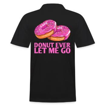 Donut ever let me go, conception de mariage pour - Polo Homme - noir - Dos - Kai (181cm)