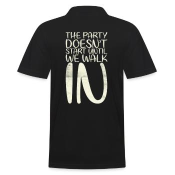 La fête ne commence pas tant que nous ne travaillons pas pour la mariée - Polo Homme - noir - Dos - Kai (181cm)