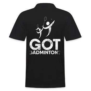 Vous avez du badminton pour les joueurs de badminton ou de badminton - Polo Homme - noir - Dos - Kai (181cm)