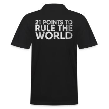 21 points pour faire le monde pour les joueurs de badminton - Polo Homme - noir - Dos - Kai (181cm)