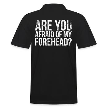Avez-vous peur de mon design de front pour le tennis? - Polo Homme - noir - Dos - Kai (181cm)
