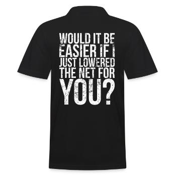 Serait-ce plus facile si je ne faisais que pour le badminton - Polo Homme - noir - Dos - Kai (181cm)