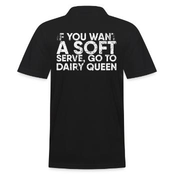 Si vous voulez un service moelleux, allez - Polo Homme - noir - Dos - Kai (181cm)