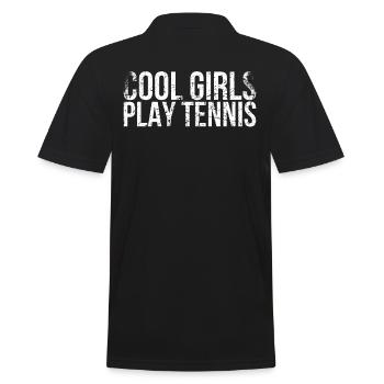 Cool Girl Game Tennis Design pour les fans de tennis - Polo Homme - noir - Dos - Kai (181cm)