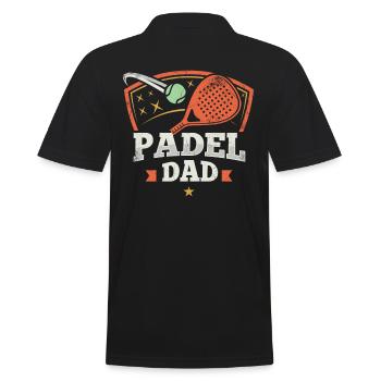 Padel Papa Padel Raquette Ball Design Pour Padel - Polo Homme - noir - Dos - Kai (181cm)