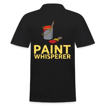 Paint Whisperer Decorator Design pour les peintres - Polo Homme - noir - Dos - Kai (181cm)