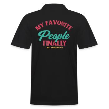 My favorite people have finally settled for the - Men's Polo Shirt - black - Back - Kai (181cm)