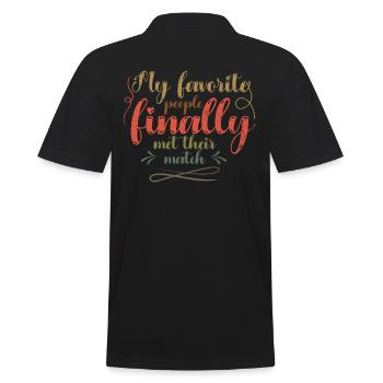 My favorite people have finally settled for the - Men's Polo Shirt - black - Back - Kai (181cm)