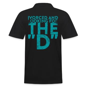 Vorced And In Search of The D For The - Men's Polo Shirt - black - Back - Kai (181cm)