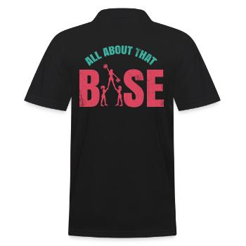 All about this basic design for cheerleaders - Men's Polo Shirt - black - Back - Kai (181cm)