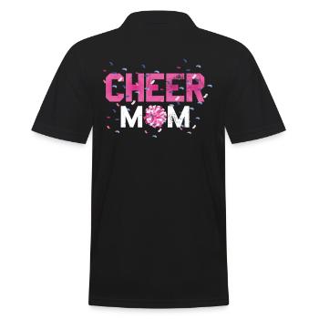 Cheer Mom Design Für Cheerleader Cheer - Männer Poloshirt - Schwarz - Hinten - Kai (181cm)