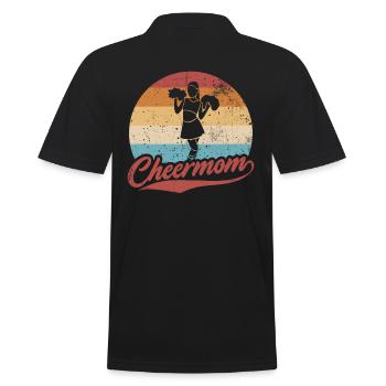 Cheer Mom Design Für Cheerleader Cheer - Männer Poloshirt - Schwarz - Hinten - Kai (181cm)