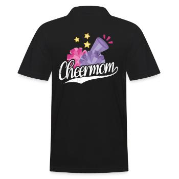 Cheer Mom Design Für Cheerleader Cheer - Männer Poloshirt - Schwarz - Hinten - Kai (181cm)