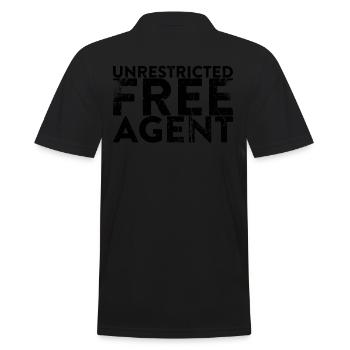 Unrestricted Free Agent for Divorce - Men's Polo Shirt - black - Back - Kai (181cm)