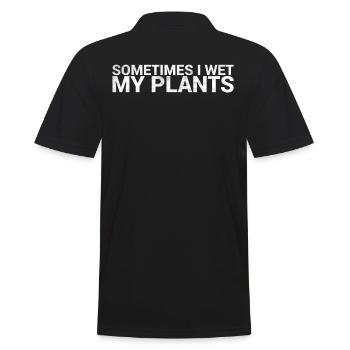 Parfois, j’humidifie la conception de ma plante pour - Polo Homme - noir - Dos - Kai (181cm)