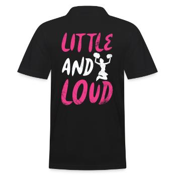 Small and loud design for cheerleaders - Men's Polo Shirt - black - Back - Kai (181cm)