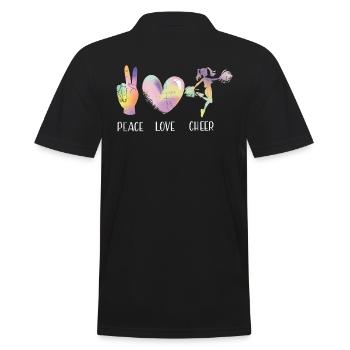 Peace Love Applause Design pour - Polo Homme - noir - Dos - Kai (181cm)