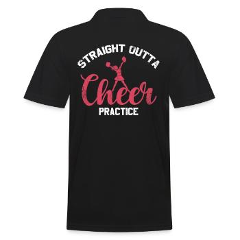 Straight Outta Cheer Practice pour les pom-pom girls - Polo Homme - noir - Dos - Kai (181cm)