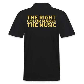 La bonne couleur fait la conception musicale pour les peintres - Polo Homme - noir - Dos - Kai (181cm)
