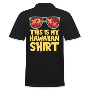 Das Ist Mein Hawaiihemd-sonnenbrillen-design Für - Männer Poloshirt - Schwarz - Hinten - Kai (181cm)