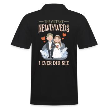 Le couple de mariée le plus doux que j’ai jamais fait pour la mariée - Polo Homme - noir - Dos - Kai (181cm)
