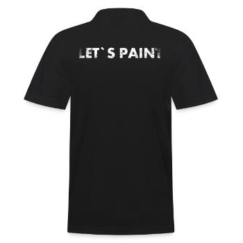Lassen Sie Uns Dekorateur-design Für Malerkünstler - Männer Poloshirt - Schwarz - Hinten - Kai (181cm)