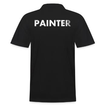 Painter-decorator-design For painter-artists - Men's Polo Shirt - black - Back - Kai (181cm)