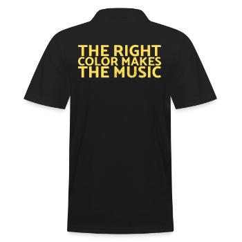 La bonne couleur fait la conception musicale pour les peintres - Polo Homme - noir - Dos - Kai (181cm)